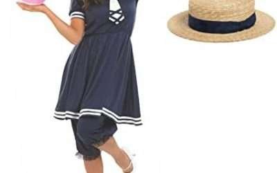 Fun Shack 1920’s Bathing Suit Costume for Women, 1920 Swimsuit Women, Victorian Swimsuit Women, Victorian Bathing Suit Ladies