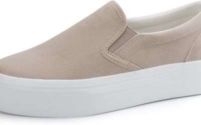 JABASIC Women Slip-on Platform Loafers Casual Comfortable Loafer Shoes