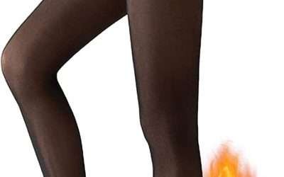 Fleece Lined Tights Sheer Women. Fake Translucent Warm Pantyhose Leggings Sheer Thick Tights for Winter