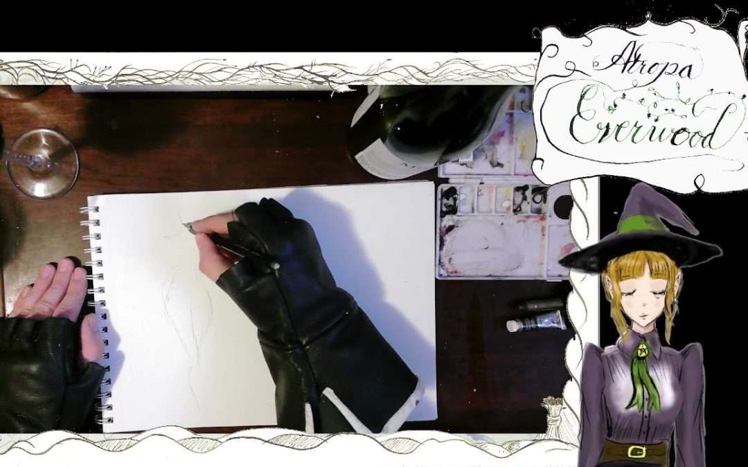Fashion Drawing, beginning of Halloween Edition: a brief intro to Victorian Mourning Wear