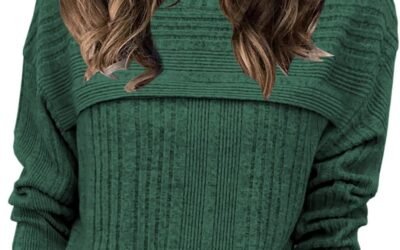 Womens Fall Fashion 2023 Sweaters for Women Tops Long Sleeve Shirts Crewneck Sweatshirt Ladies Clothes Trendy Outfits Tunics Dressy Casual Blouses Green XX-Large