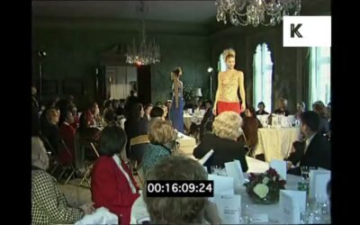 1990s UK, Charity Fashion Show, Runway, Wealthy Lifestyles