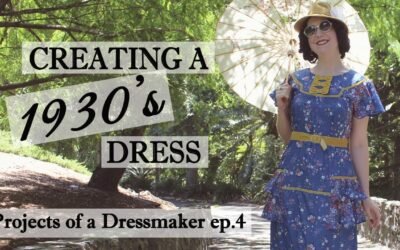 How I make a 1930's Style Dress –  Creation process of sewing a vintage dress