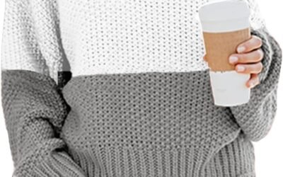 Saodimallsu Womens Turtleneck Oversized Sweaters Batwing Long Sleeve Pullover Loose Chunky Knit Jumper (Medium, Z-Blue)