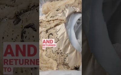 Take a look at this dress owned by Lou Henry Hoover from the 1900s! #reels #shorts #fashion