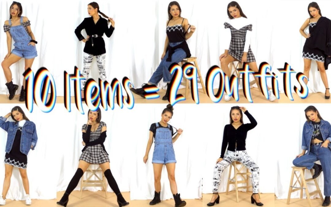 90's Inspired Capsule Wardrobe w/ 29 Outfits!