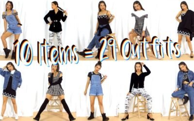 90's Inspired Capsule Wardrobe w/ 29 Outfits!