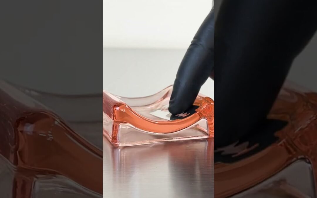 1930s Glass Hone & Marble Shaving Razor Blade Sharpener