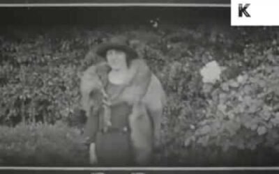 1920s Surreal Fur Stole Advert, Fashion, UK, Rare Archive Footage