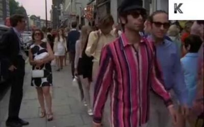 Late 1960s King's Road London, 60s Fashion, Street Style, 35mm Archive Footage