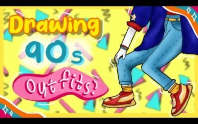Drawing 90s Inspired Outfits !!!