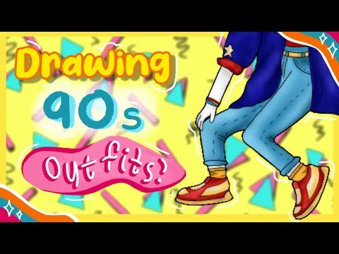 Drawing 90s Inspired Outfits !!!