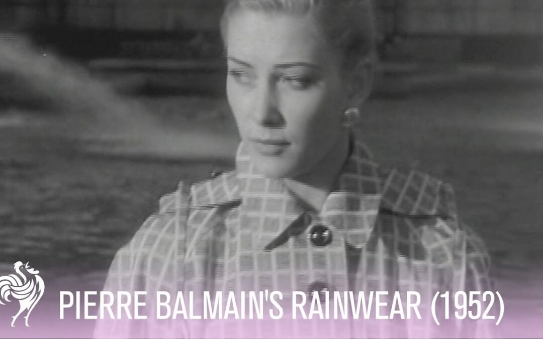 French Fashion Designer Pierre Balmain's Rainwear (1952) | Vintage Fashion