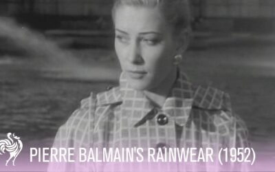 French Fashion Designer Pierre Balmain's Rainwear (1952) | Vintage Fashion