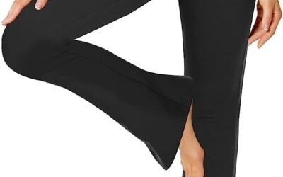ZOOSIXX Flare Yoga Pants for Women, Crossover Soft Bootcut Leggings