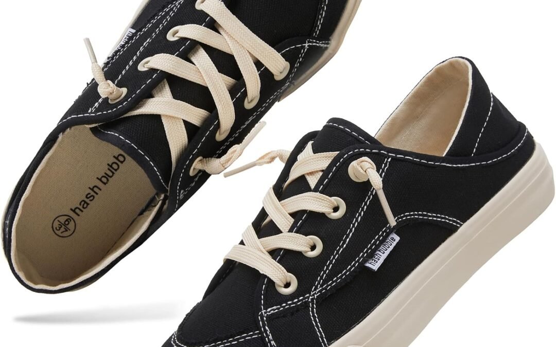 hash bubbie Women’s Slip on Shoes Canvas Shoes Non Slip Fashion Sneakers for Women Low Top Loafers