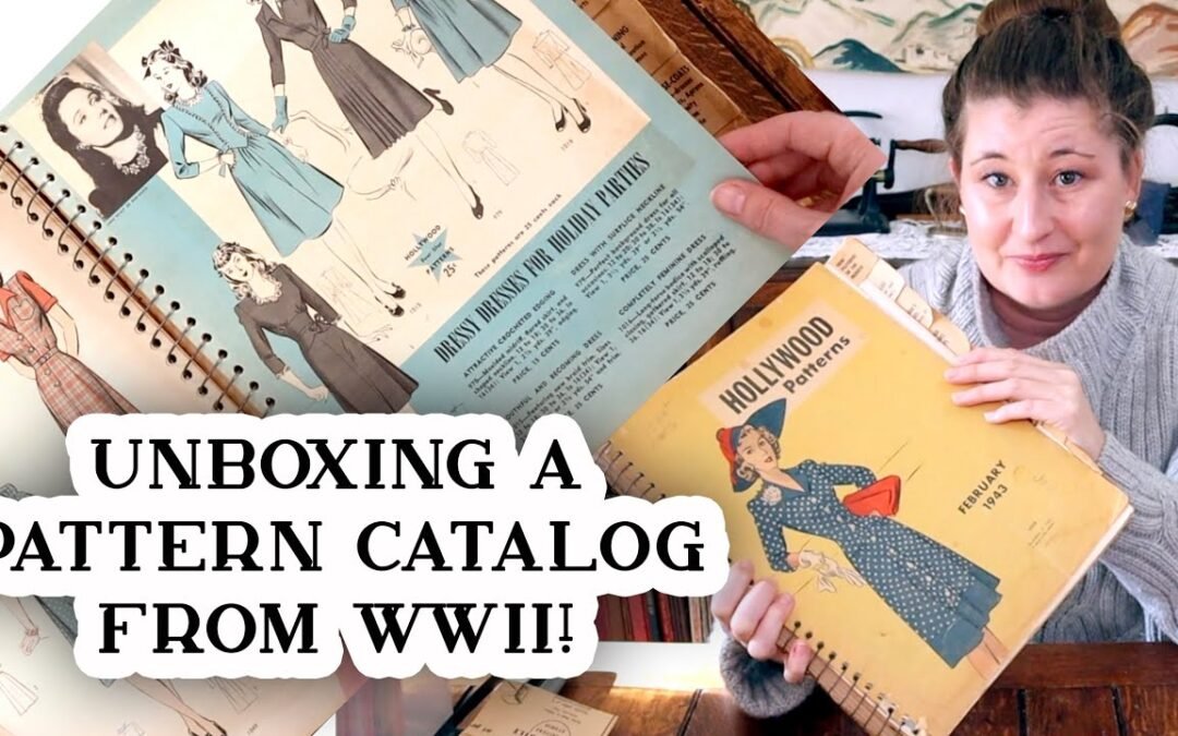 Unboxing a Pattern Catalog from WWII! 1940s Hollywood Patterns
