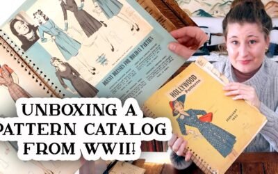 Unboxing a Pattern Catalog from WWII!  1940s Hollywood Patterns