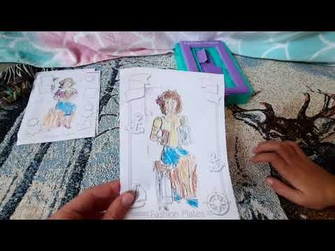 Making fashion plates with Mimi and Sissi. Part 2