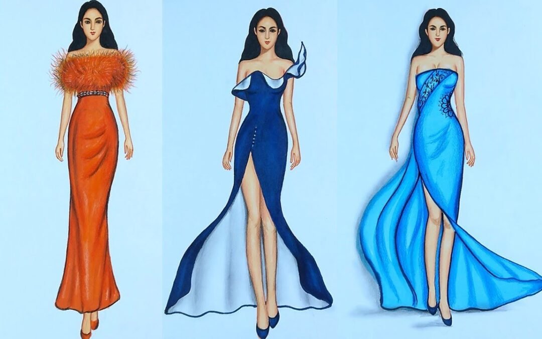 Fashion illustration compilation (speed drawing)