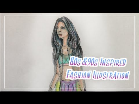 80s/90s Inspired Fashion Illustration