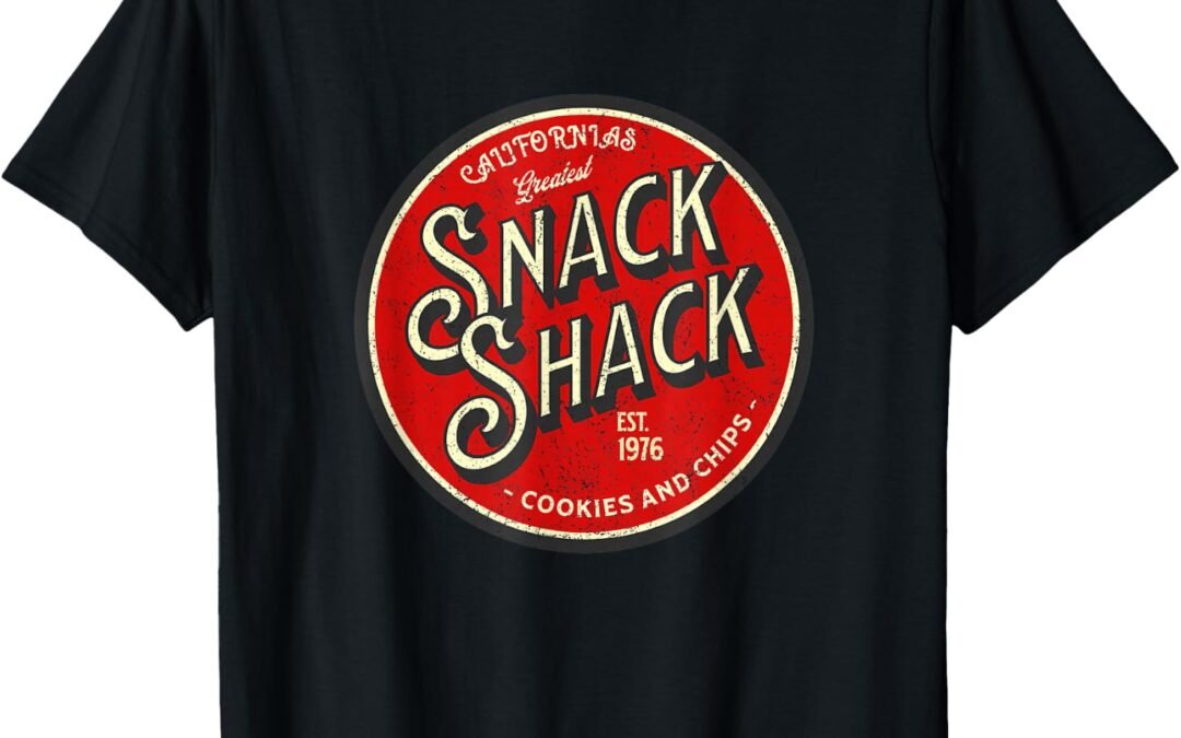 California Greatest Snack Shack Cookies and Chips T-Shirt