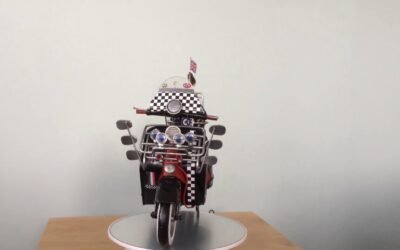SCALE METAL ART TIN PLATE MODEL  1960'S VESPA SCOOTER   MODS STYLE
