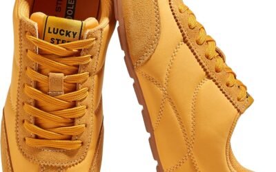 LUCKY STEP Women’s Retro Fashion Sneakers Thin Sole Tennis
