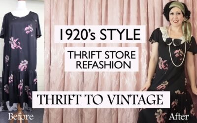 How to Refashion Thrift Store Clothes to Vintage – 1920's style costume – Thrift to Vintage ep1