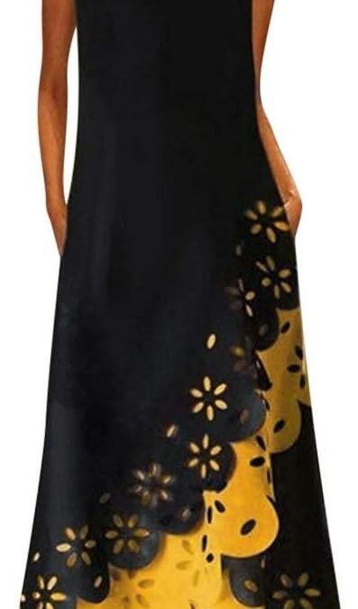 Ceboyel Womens Boho Floral Maxi Dresses Floral Flowy Long Dresses Sleeveless Sun Dress Casual Summer Trendy Outfits 2024
