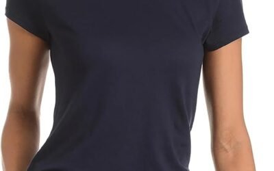 Mott & Bow Women’s Classic Crew Neck T-Shirt, Short Sleeve, Soft